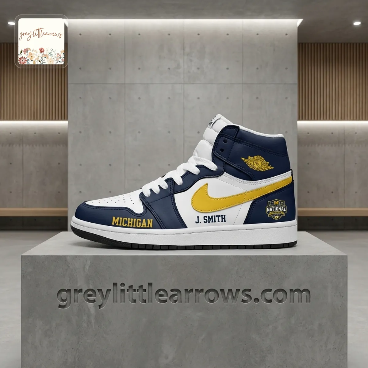 Michigan Wolverines 2026 NCAA National Champions Personalized Air Jordan 1 High Top
