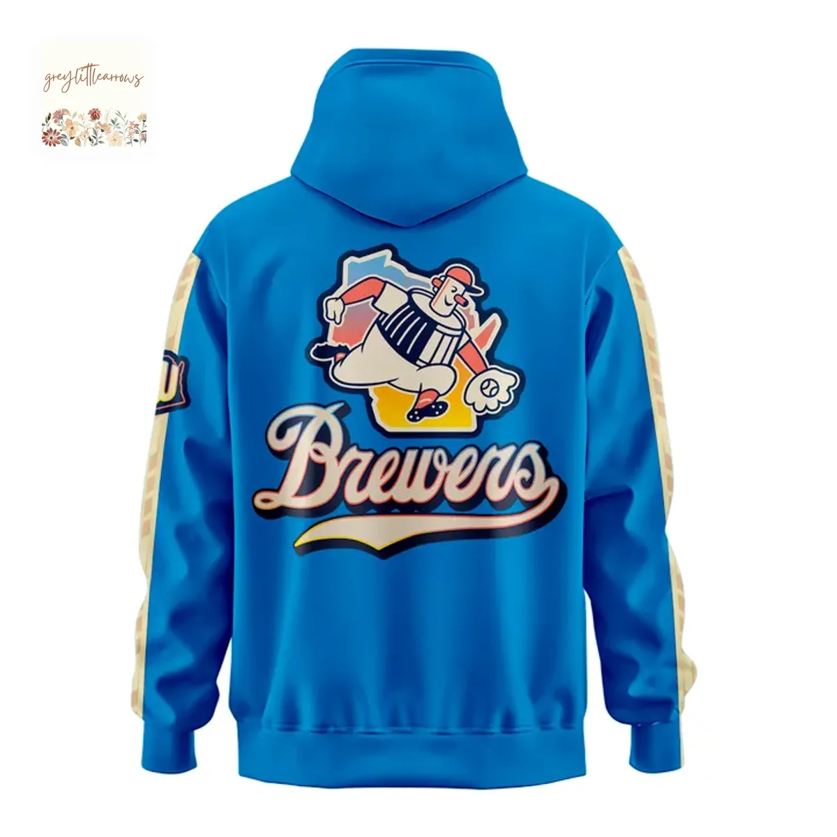 Milwaukee Brewers City Connect “Wisco Way” Nike Blue Hoodie Milwaukee Brewers City Connect “Wisco Way” Nike Blue Hoodie