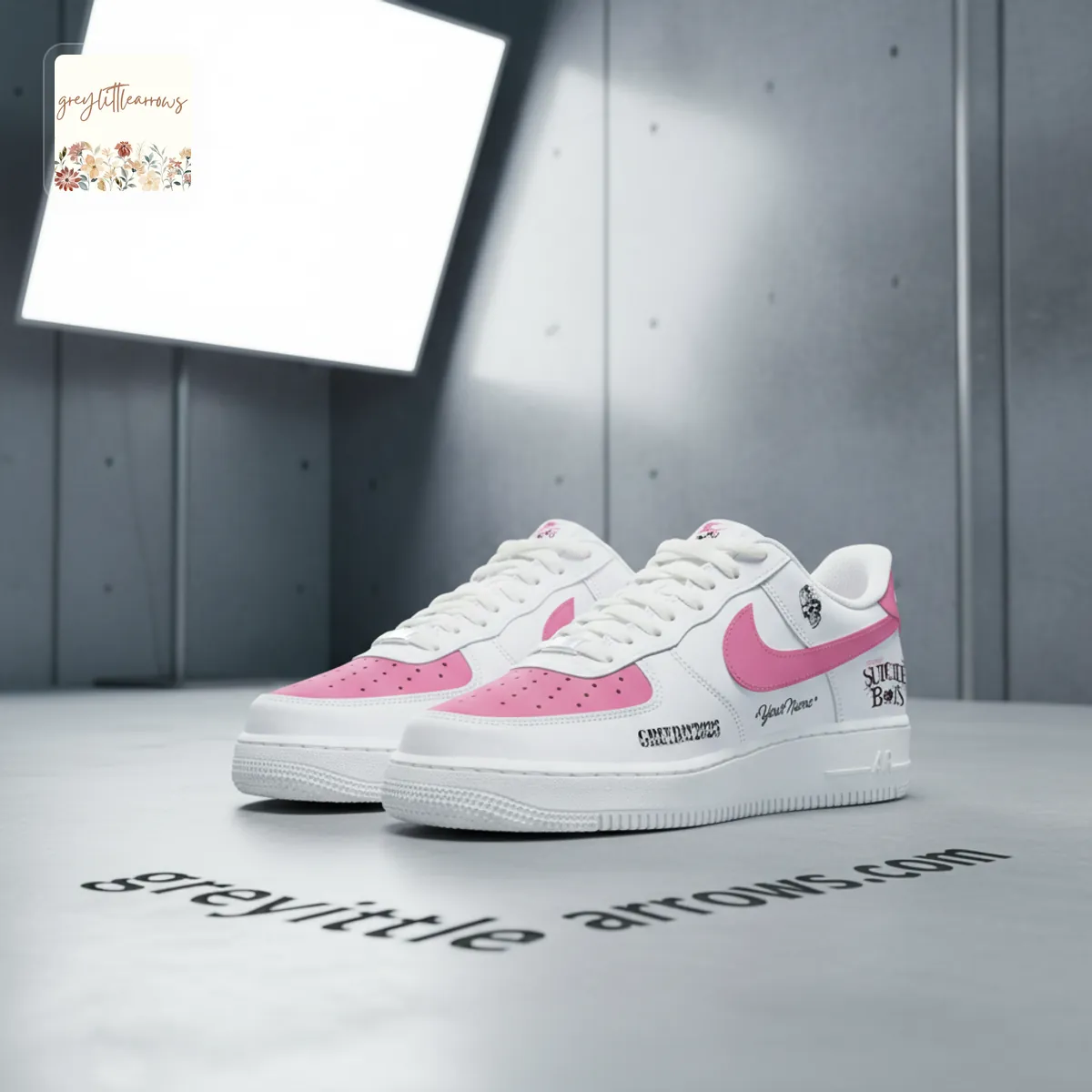 $uicideBoy$ GREYDAY 2026 Personalized Pink Air Force 1 Sneakers $uicideBoy$ GREYDAY 2026 Personalized Pink Air Force 1 Sneakers