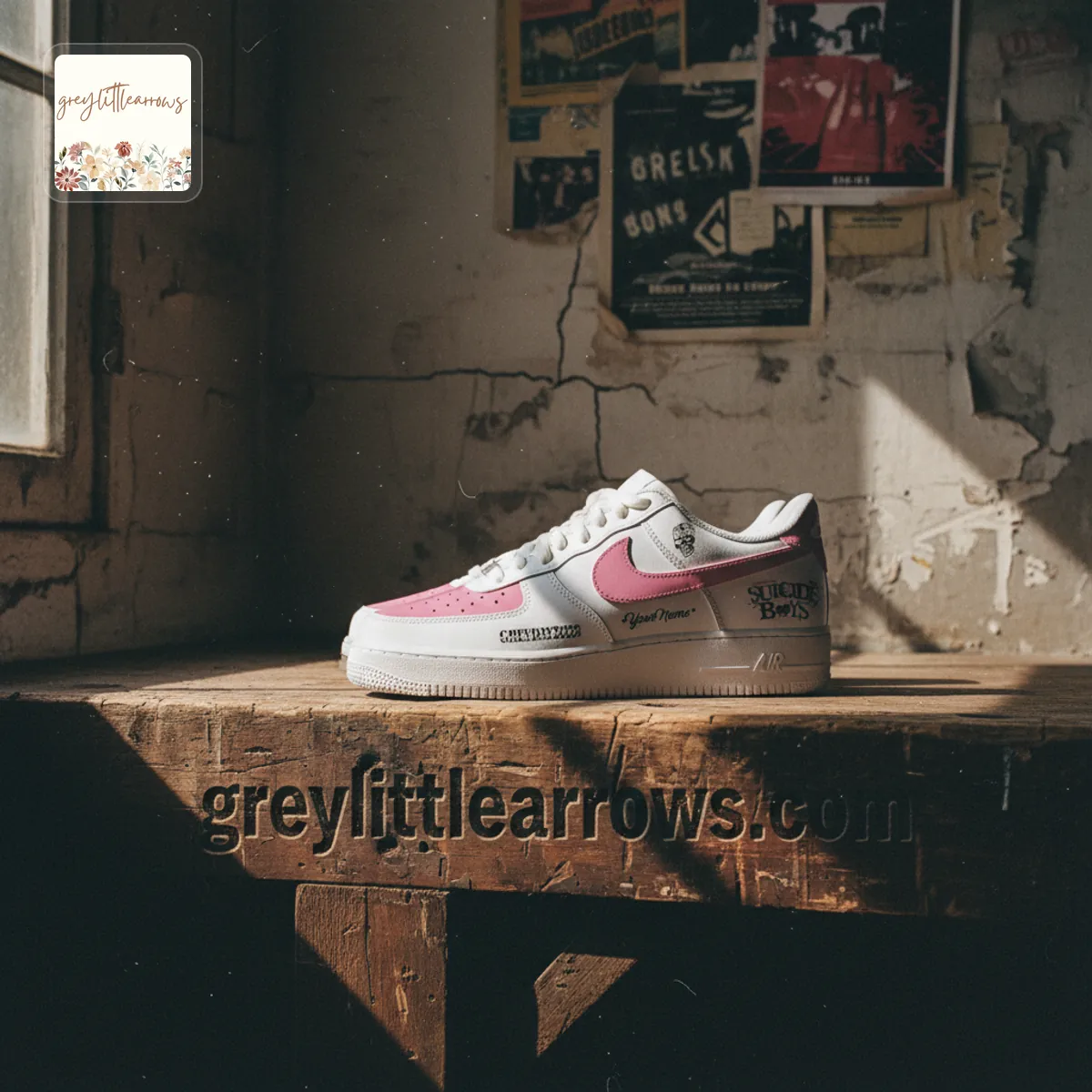 $uicideBoy$ GREYDAY 2026 Personalized Pink Air Force 1 Sneakers $uicideBoy$ GREYDAY 2026 Personalized Pink Air Force 1 Sneakers