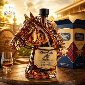 Blanton’s Luxury Equestrian Horse Bourbon Whiskey Bottle