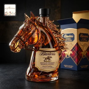 Blanton’s Luxury Equestrian Horse Bourbon Whiskey Bottle